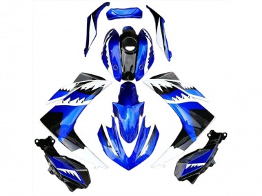 White Blue and Black Shark 2015-2018 R3 Fairings