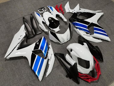 White Blue and Red Style 2009-2016 GSXR 1000 Fairings