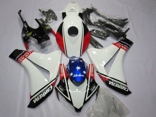 White Carrera 2008-2011 CBR1000RR Fairings