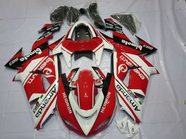 White Red 2006-2007 ZX10R Fairings