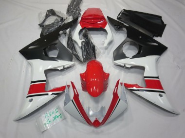 White Red and Black 2005 R6 Fairings