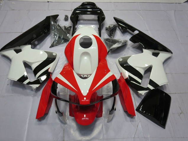 White Red and Black OEM 2003-2004 CBR600RR Fairings