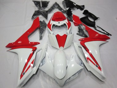 White Red custom 2007-2008 R1 Fairings