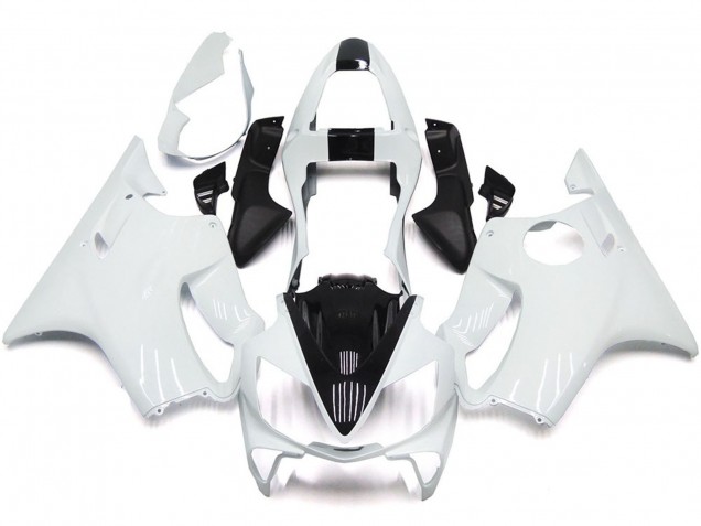 White and Black 2001-2003 CBR600 F4i Fairings