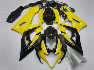 Yellow and Black 2005-2006 GSXR 1000 Fairings