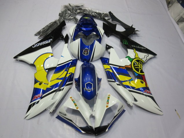 Yellow and Blue 2008-2016 R6 Fairings