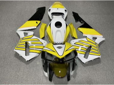 Yellow and White Wings 2005-2006 CBR600RR Fairings